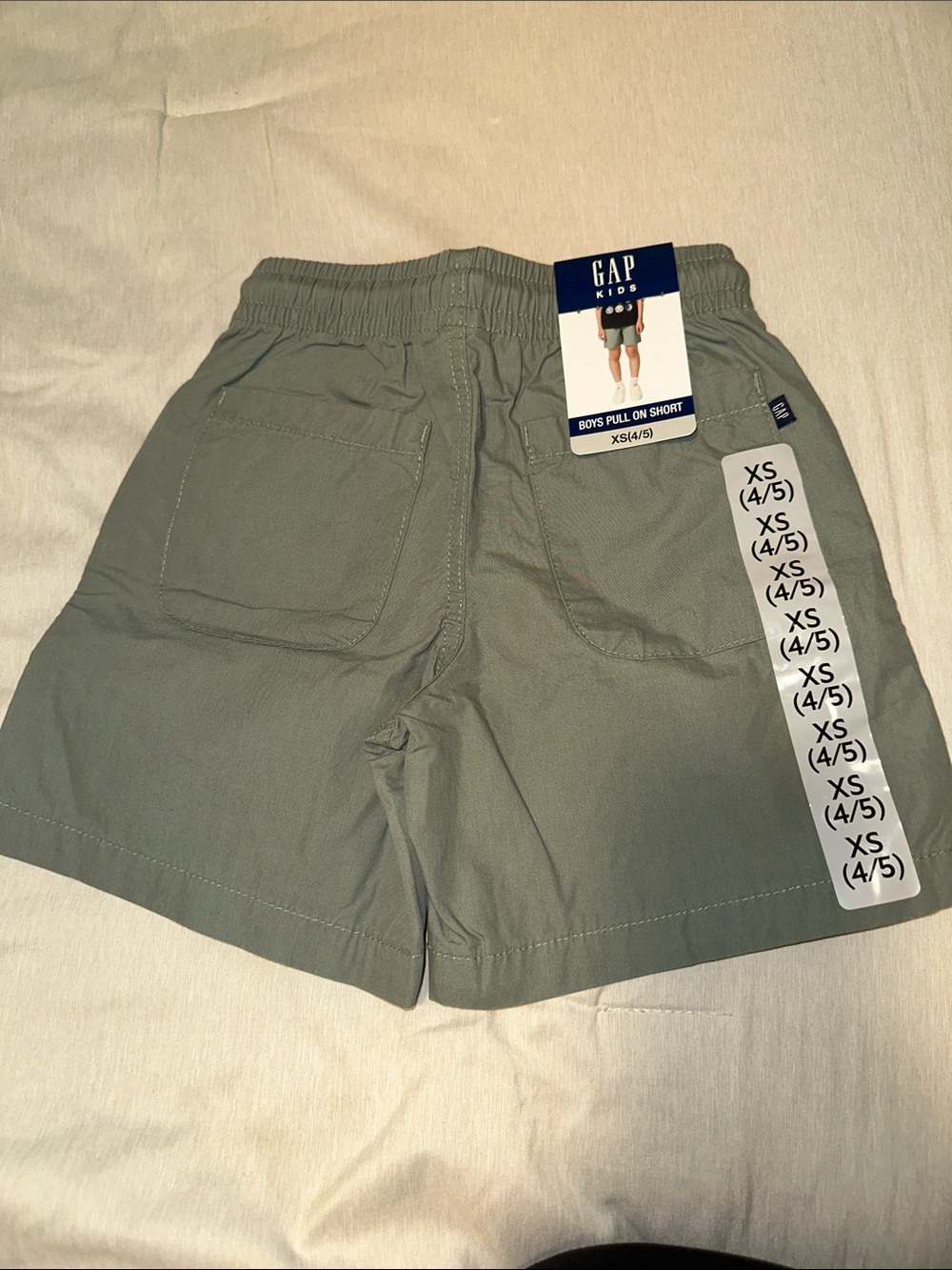 GAP Kids Boys Pull-On Shorts - Olive Green (XS 4/5)